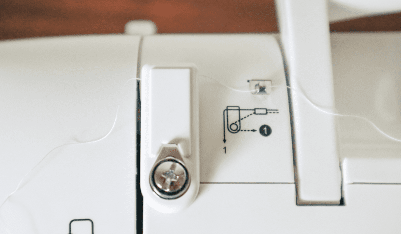 How to Thread a Singer Tradition Sewing Machine - Hailey Stitches