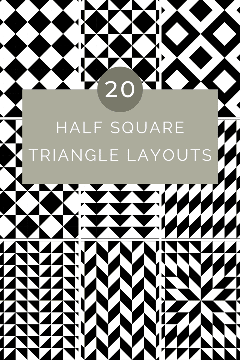 20 Half Square Triangle Layouts to Inspire Your Next Quilt