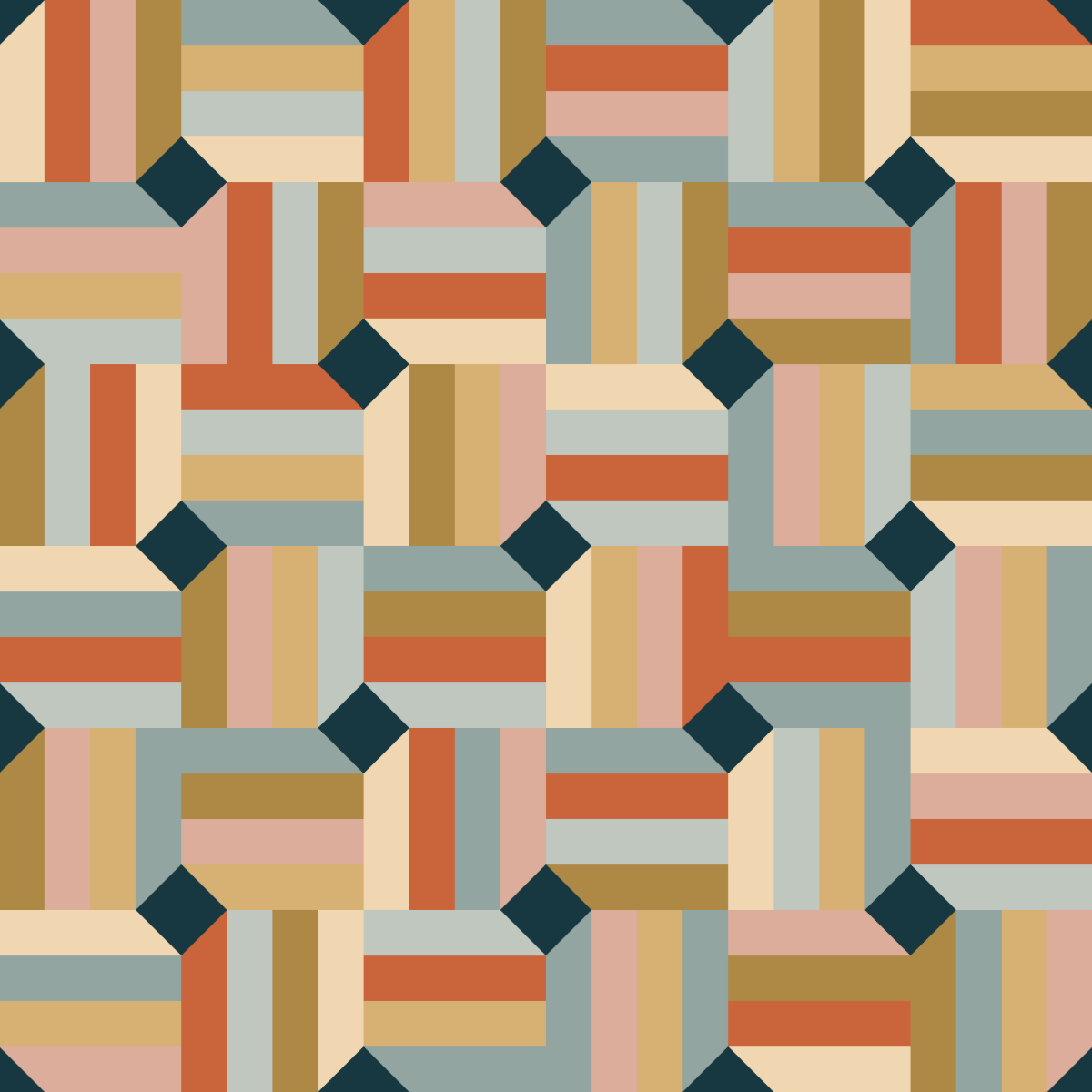 Twisted Stripes Quilt Pattern (PDF Download)