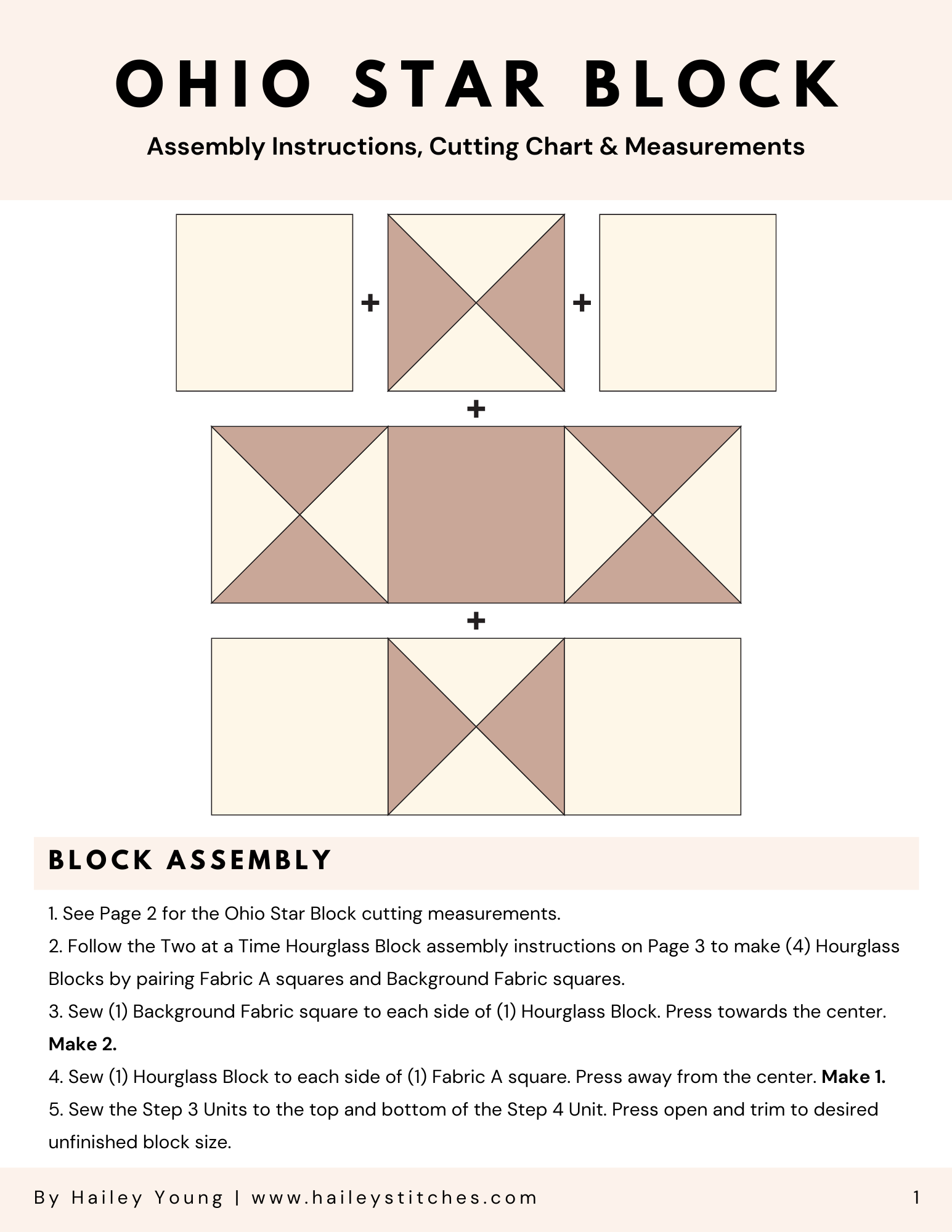 How to Make an Ohio Star Quilt Block (With Sizing Cheat Sheet!)