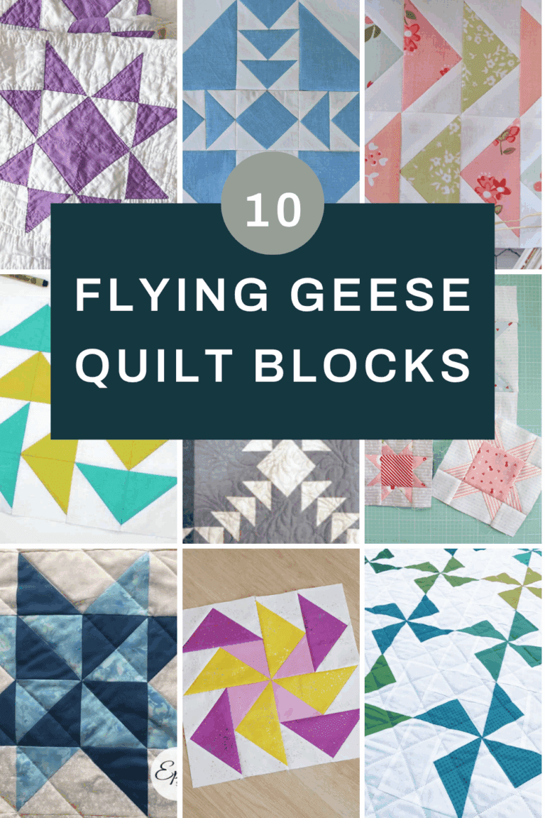 10 Eye-Catching Quilt Blocks Made with Flying Geese