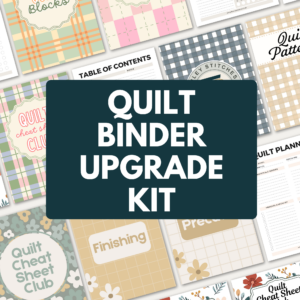 Quilt Binder Upgrade Kit (PDF Download)