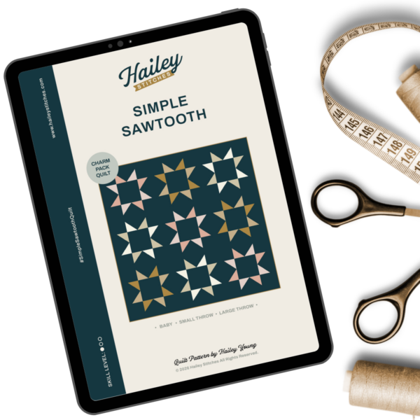 Simple Sawtooth Quilt Pattern (PDF Download) - Image 2