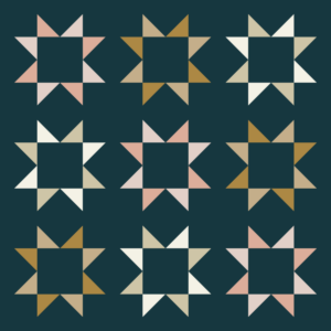 Simple Sawtooth Quilt Pattern (PDF Download)